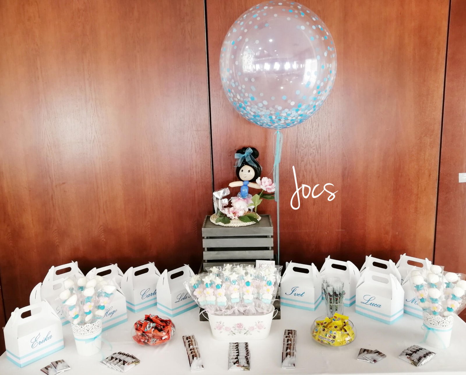 Jocs Of Balloons Comunión Erika 4